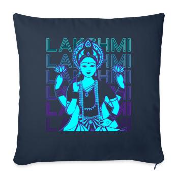 Lakshmi Hindu Goddess Hindu Mythology - Sofa pillowcase 17,3'' x 17,3'' (45 x 45 cm) - navy - Front