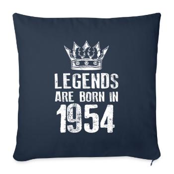 1954 legends born in - Sofa pillowcase 17,3'' x 17,3'' (45 x 45 cm) - navy - Front