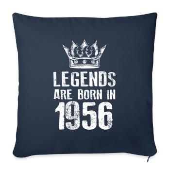 1956 legends born in - Sofakissenbezug 45 x 45 cm - Navy - Vorne