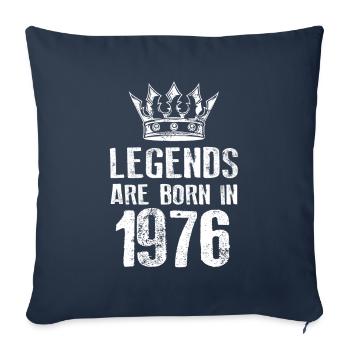 1976 legends born in - Sofakissenbezug 45 x 45 cm - Navy - Vorne