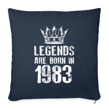 1983 legends born in - Sofakissenbezug 45 x 45 cm - Navy - Vorne