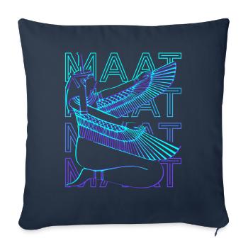 Maat Egyptian Goddess Egyptian Mythology - Sofa pillowcase 17,3'' x 17,3'' (45 x 45 cm) - navy - Front