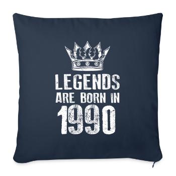 1990 legends born in - Sofa pillowcase 17,3'' x 17,3'' (45 x 45 cm) - navy - Front