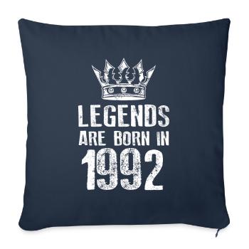 1992 légendes nées en - Housse de coussin décorative 45 x 45 cm - bleu marine - Devant
