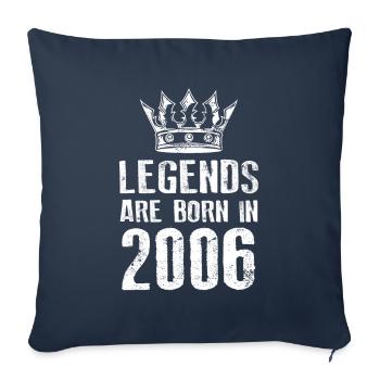 2006 legends born in - Sofakissenbezug 45 x 45 cm - Navy - Vorne