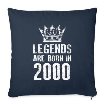 2000 légendes nées en - Housse de coussin décorative 45 x 45 cm - bleu marine - Devant