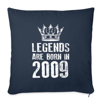 Légendes de 2009 nées en - Housse de coussin décorative 45 x 45 cm - bleu marine - Devant