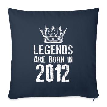 2012 legends born in - Sofakissenbezug 45 x 45 cm - Navy - Vorne