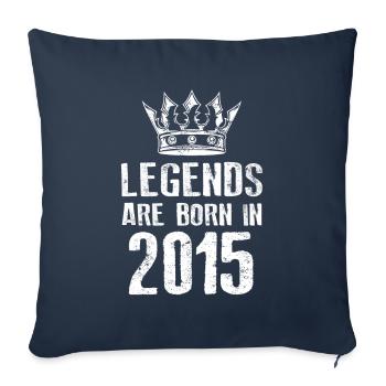 2015 legends born in - Sofa pillowcase 17,3'' x 17,3'' (45 x 45 cm) - navy - Front