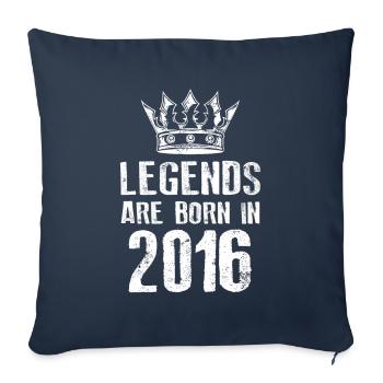 2016 legends born in - Sofakissenbezug 45 x 45 cm - Navy - Vorne