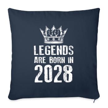 2028 legends born in - Sofa pillowcase 17,3'' x 17,3'' (45 x 45 cm) - navy - Front