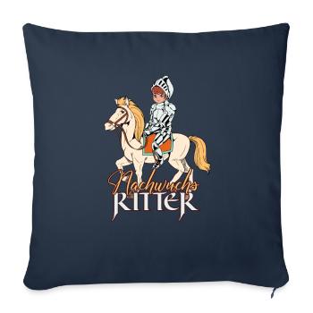 Knight Boy - Chevalier de la progéniture - Housse de coussin décorative 45 x 45 cm - bleu marine - Devant