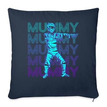 Mummy Ancient Egypt Retro - Sofa pillowcase 17,3'' x 17,3'' (45 x 45 cm) - navy - Front