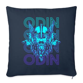 Odin Viking Celtic Norse Mythology War - Sofa pillowcase 17,3'' x 17,3'' (45 x 45 cm) - navy - Front