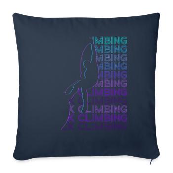 Rock Climbing Rock Climber Retro - Sofa pillowcase 17,3'' x 17,3'' (45 x 45 cm) - navy - Front