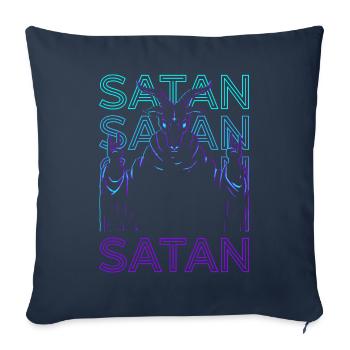 Satan Satanist Baphomet Occultism Cult Pagan - Sofa pillowcase 17,3'' x 17,3'' (45 x 45 cm) - navy - Front