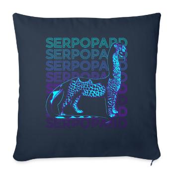 Serpopard Mythologie égyptienne Egypte ancienne Retr - Housse de coussin décorative 45 x 45 cm - bleu marine - Devant