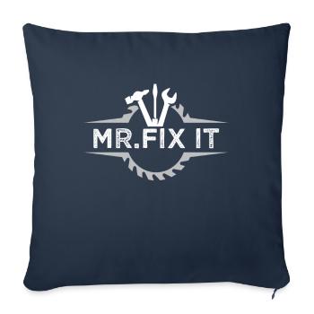 Mr. Fix It Handyman DIY - Sofa pillowcase 17,3'' x 17,3'' (45 x 45 cm) - navy - Front