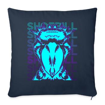 Shoebill Retro - Sofa pillowcase 17,3'' x 17,3'' (45 x 45 cm) - navy - Front
