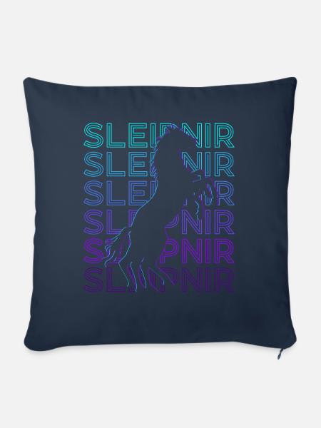 Sleipnir Odin Wikinger Nordische Mythologie Retro - Sofakissenbezug 45 x 45 cm - Navy