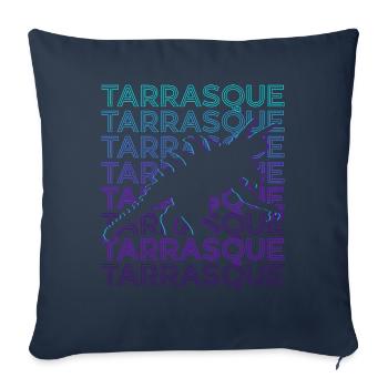 Tarrasque Français Mythologie Anciens Monstres Re - Housse de coussin décorative 45 x 45 cm - bleu marine - Devant