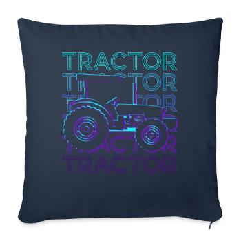Tractor Farmer Agriculture Retro - Sofa pillowcase 17,3'' x 17,3'' (45 x 45 cm) - navy - Front