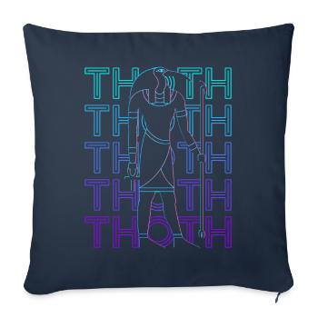 Thoth Egyptian God Egyptian Mythology - Sofa pillowcase 17,3'' x 17,3'' (45 x 45 cm) - navy - Front