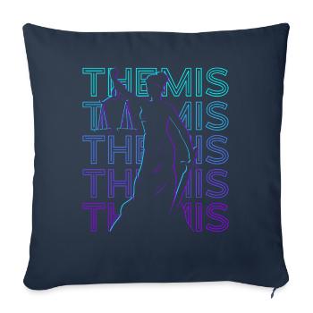 Themis Goddess of Justice Lady Justice - Sofa pillowcase 17,3'' x 17,3'' (45 x 45 cm) - navy - Front
