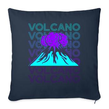 Volcano Retro - Sofa pillowcase 17,3'' x 17,3'' (45 x 45 cm) - navy - Front