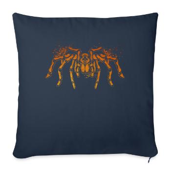 Spider lovers - colorful spider - Sofa pillowcase 17,3'' x 17,3'' (45 x 45 cm) - navy - Front