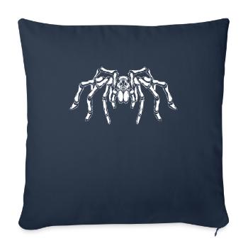 Spider lovers - big spider - Sofa pillowcase 17,3'' x 17,3'' (45 x 45 cm) - navy - Front