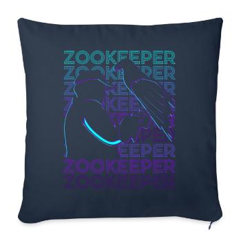 Zookeeper Zookeeper Retro - Sofa pillowcase 17,3'' x 17,3'' (45 x 45 cm) - navy - Front
