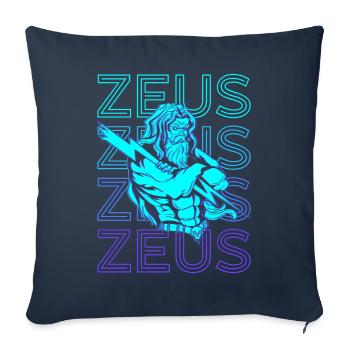 Zeus Greek God Greek Mythology Anti - Sofa pillowcase 17,3'' x 17,3'' (45 x 45 cm) - navy - Front