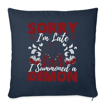 Funny Cult Occult - Sofa pillowcase 17,3'' x 17,3'' (45 x 45 cm) - navy - Front