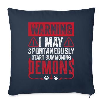 Funny Cult Occult - Sofa pillowcase 17,3'' x 17,3'' (45 x 45 cm) - navy - Front