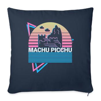 Machu Picchu Peru Inca Retro - Sofa pillowcase 17,3'' x 17,3'' (45 x 45 cm) - navy - Front