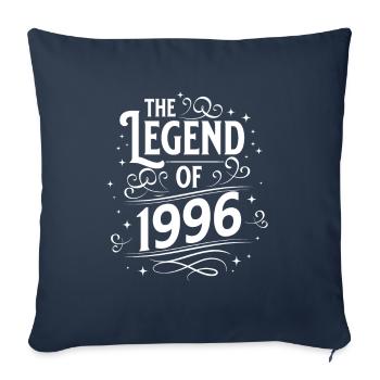 La légende de l’anniversaire de 1996 - Housse de coussin décorative 45 x 45 cm - bleu marine - Devant