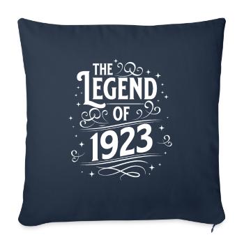 La légende de l’anniversaire de 1923 - Housse de coussin décorative 45 x 45 cm - bleu marine - Devant