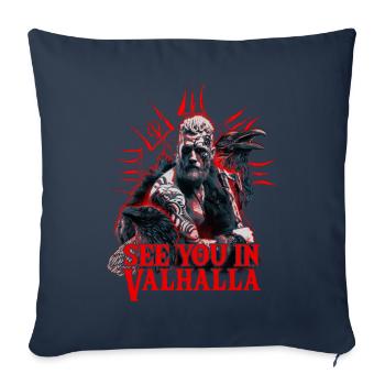 Viking Blood Odin And Ravens Viking Culture - Sofa pillowcase 17,3'' x 17,3'' (45 x 45 cm) - navy - Front