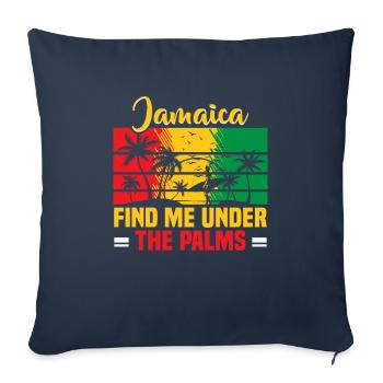 Jamaica Beach Holiday by the Sea Design Beach Motif - Sofa pillowcase 17,3'' x 17,3'' (45 x 45 cm) - navy - Front