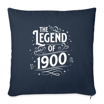 Die Legende von 1900 Geburtstag - Sofakissenbezug 45 x 45 cm - Navy - Vorne