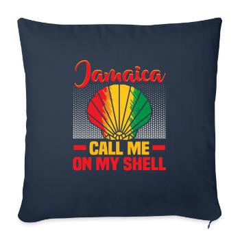 Jamaica Beach Holiday by the Sea Design Beach Motif - Sofa pillowcase 17,3'' x 17,3'' (45 x 45 cm) - navy - Front