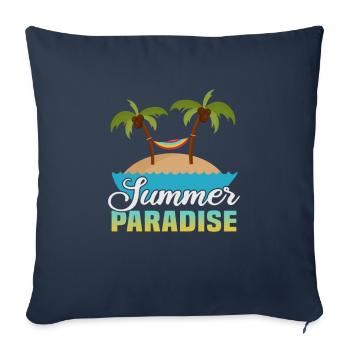 Beach holiday by the sea Design beach motif - Sofa pillowcase 17,3'' x 17,3'' (45 x 45 cm) - navy - Front