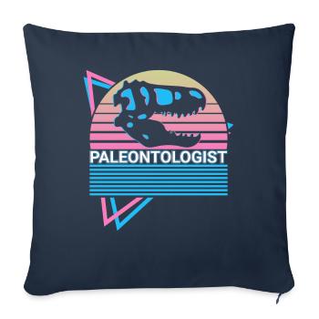 Paleontologist Paleontology Dinosaur Skull - Sofa pillowcase 17,3'' x 17,3'' (45 x 45 cm) - navy - Front