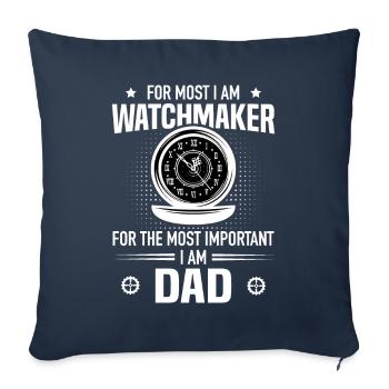 Watchmaker Father Family Father Precision Mechanic - Sofa pillowcase 17,3'' x 17,3'' (45 x 45 cm) - navy - Front