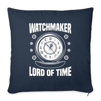 Watchmaker Lord Of Time - Sofa pillowcase 17,3'' x 17,3'' (45 x 45 cm) - navy - Front