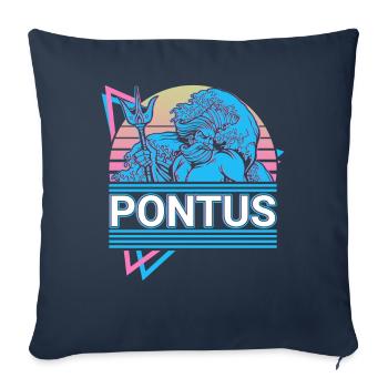 Pontus Griechische Gottheit Antike griechische Myt - Sofakissenbezug 45 x 45 cm - Navy - Vorne