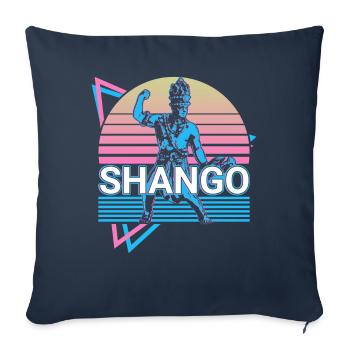 Shango Chango Orisha Afrikanische Gottheit Yoruba - Sofakissenbezug 45 x 45 cm - Navy - Vorne