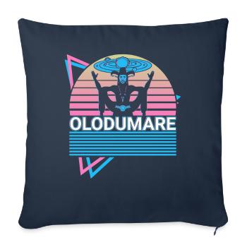 Olodumare Orisha Afrikanische Gottheit Yoruba Reli - Sofakissenbezug 45 x 45 cm - Navy - Vorne