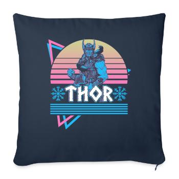 Thor Norse God Asgard Norse Mythology R - Sofa pillowcase 17,3'' x 17,3'' (45 x 45 cm) - navy - Front